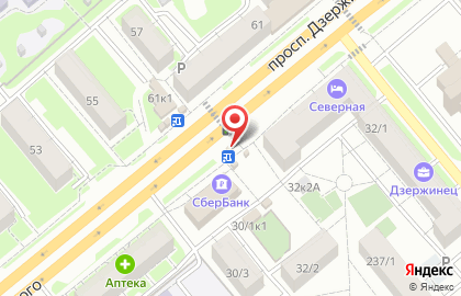 Хлебный киоск Хлебная столица на проспекте Дзержинского на карте