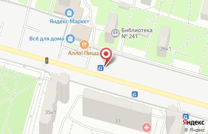 Киоск по продаже печатной продукции, район Хорошёво-Мнёвники на улице Маршала Тухачевского на карте
