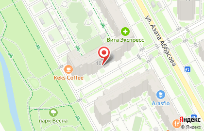 Частный детский сад Крошка на улице Азата Аббасова на карте