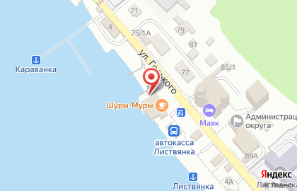 Кафе Шуры-муры на улице Горького на карте