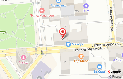 Магазин тканей Лидия на Ленинградском шоссе на карте