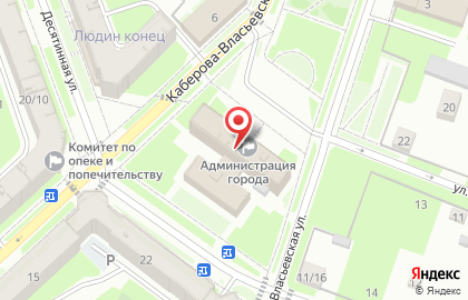 Территориальная избирательная комиссия Великого Новгорода на карте