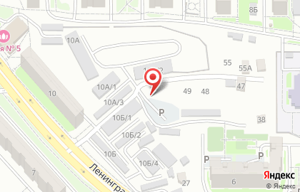 Автостоянка на ул. Рабочий городок, 50/1 на карте