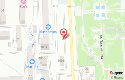 Автостоянка в Самаре на карте
