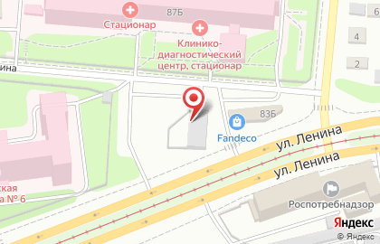 Гараж на улице Ленина на карте