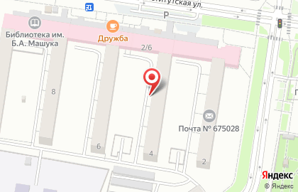 Почтовое отделение №28 на Институтской улице на карте