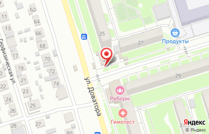 Киоск по продаже фруктов и овощей в Новосибирске на карте