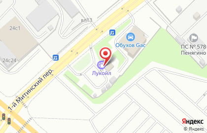 Банкомат Открытие в 1-м Митинском переулке на карте