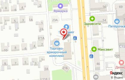 Киоск по продаже фруктов и овощей в Воронеже на карте