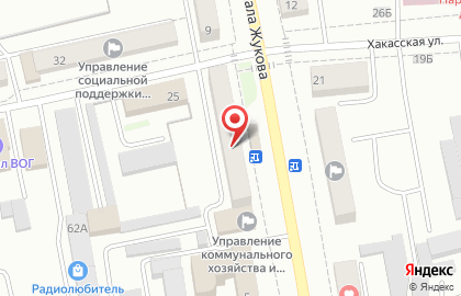 Служба дезинфекции на улице Маршала Жукова на карте