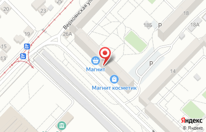 Супермаркет Магнит у дома в Краснооктябрьском районе на карте