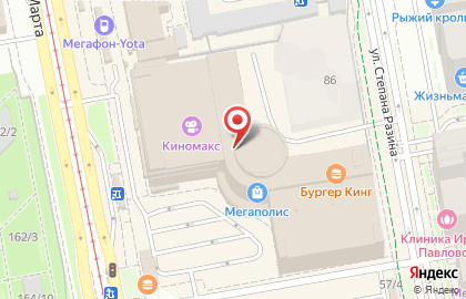 Салон связи МегаФон в Чкаловском районе на карте