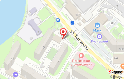 Магазин Зареченский каравай в Железнодорожном районе на карте