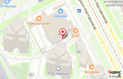 ЗАО АКБ Констанс-Банк на проспекте Наставников на карте