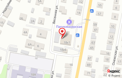 Вектор на Ново-Давликеевской улице на карте