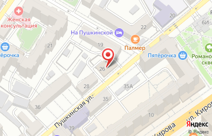 Курскпромбанк на Пушкинской улице на карте