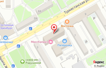 Магистр на Туркестанской улице на карте