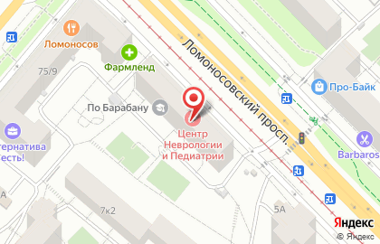 IT-компания AdvantShop на Ломоносовском проспекте на карте