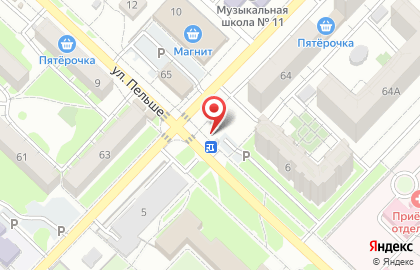Автостоянка на ул. Таращанцев, 64/1 на карте