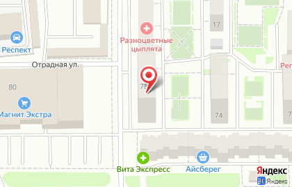Косметическая студия iclinic174 на улице Братьев Кашириных на карте