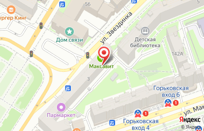 Салон оптики ОчиО в Нижегородском районе на карте