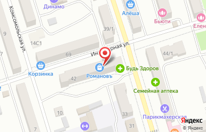 Магазин Семейный на Инженерной улице на карте