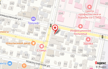 Авоська в Центральном округе на карте