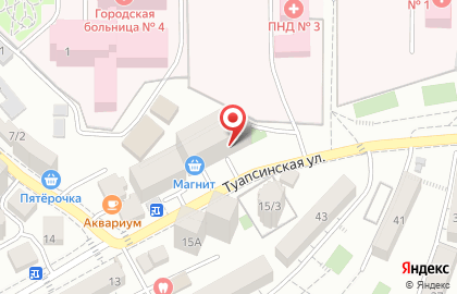 Аптека Жукова-Партнер на Туапсинской улице на карте