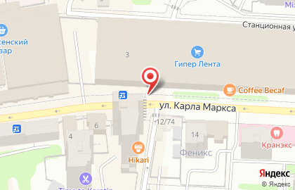 Компания Yota на улице Карла Маркса на карте