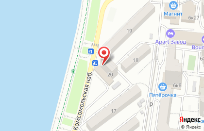 Продовольственный магазин в Астрахани на карте