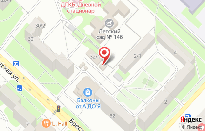 Продуктовый магазин Мясная лавка в Дзержинском районе на карте