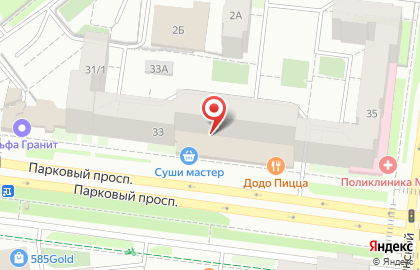 АСВ в Дзержинском районе на карте