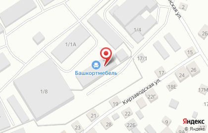 Салон кухонь БашкортМебель на Кирзаводской улице на карте