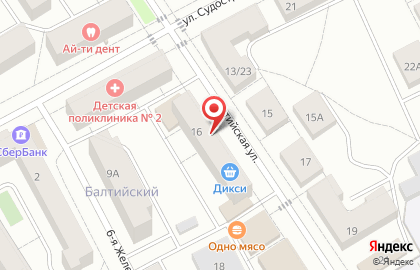 Сеть супермаркетов Дикси на Балтийской улице на карте