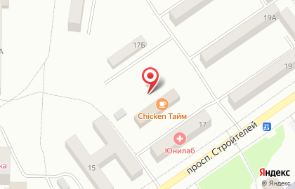 Олимп на проспекте Строителей на карте