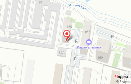 Продуктовый магазин Дворик в Центральном районе на карте