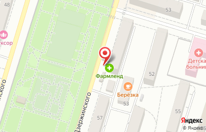 Аптека Фармленд на проспекте Дзержинского на карте