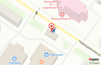 Продуктовый магазин Кармен на Надеждинской улице на карте