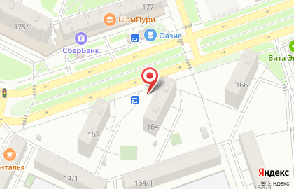 Продовольственный магазин в Калининском районе на карте