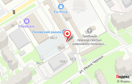 Магазин кондитерских изделий на улице Сергея Лазо на карте