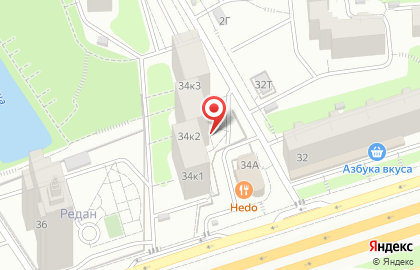Объединенная диспетчерская служба на Можайском шоссе, 34 к 2 на карте