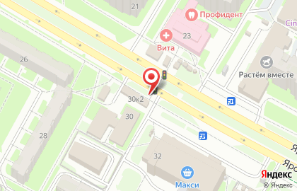 Пекарня Хлебница на Ярославской улице на карте