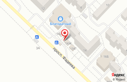 Флористический центр Оазис на проспекте Фадеева на карте