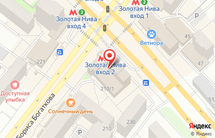 Магазин фруктов и овощей на улице Бориса Богаткова на карте