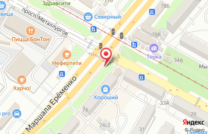 Билборды (6х3 м) от РГ Дрим в Краснооктябрьском районе на карте