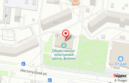 Ансамбль танца Перепляс на Институтской улице на карте