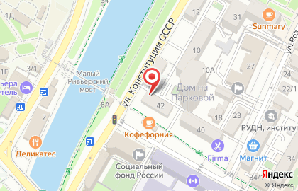 Флюр на Парковой улице на карте