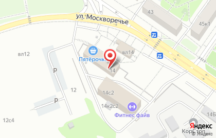 Общежитие Hostel77 на метро Кантемировская на карте