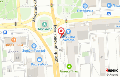 Робин Сдобин на Московском проспекте на карте