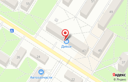 Супермаркет Дикси на Ленинградской улице, 47 на карте